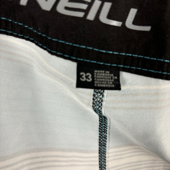 O'Neill Hyperfreak Board Shorts Color Blue White And Black Size 33 - L - Picture 14 of 14